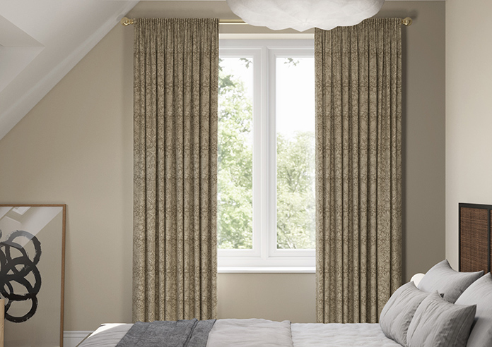 William Morris At Home Strawberry Thief, Woven Walnut - Made to Measure Curtains - Image 3